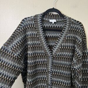ACOA Boutique Chunky Knit Cardigan Sweater Size S